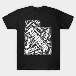 Utah Canyoneering Wordle (White) T-Shirt